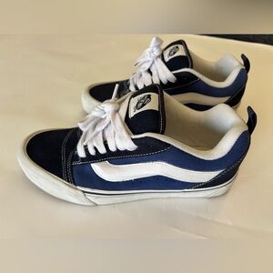 Men’s Knu Skool Vans Blue and White Sneakers